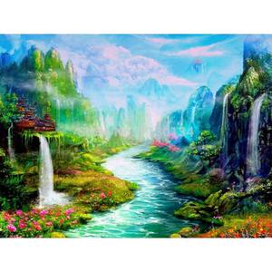 Kit de <span class=keywords><strong>peinture</strong></span> diamant 5D Paysages Naturels, Art de la <span class=keywords><strong>peinture</strong></span> diamant DIY, Artisanat artistique, <span class=keywords><strong>Peinture</strong></span> murale - Product Image 1