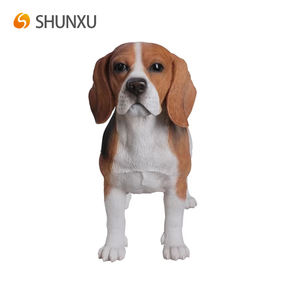 Estatua de Perro <span class=keywords><strong>Beagle</strong></span> de Resina, Detallada y Realista, Decoración para Hogar y Jardín, Estatuas de Animales - Product Image 1