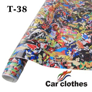 Haute Qualité <span class=keywords><strong>1</strong></span>.52x30m Conception D'autocollant De Voiture de Vinyle de <span class=keywords><strong>Film</strong></span> Enveloppement Stickerbombing drôle autocollants de voiture - Product Image 2