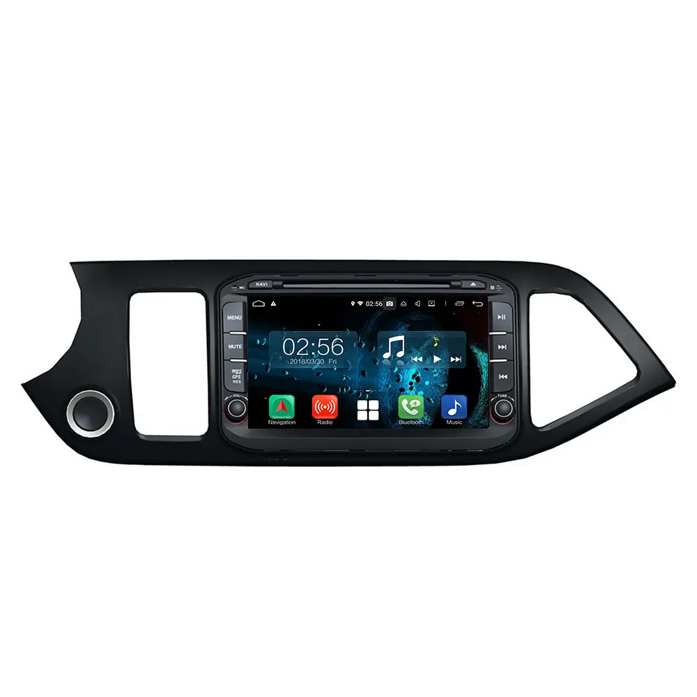 8 "Android 8.1 car DVD player xe đa phương tiện đài phát thanh GPS navigation đối với KIA Morning/Picanto 2014 với GPS + BT + Radio + AUX IN + DVR