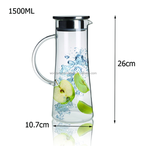 Jarra de Vidrio de 1.5 Litros (50 oz) con Tapa - Product Image 3