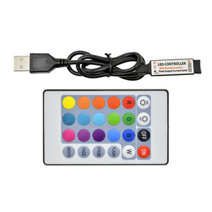 RGB USB Led Strip 5-24V IR RF Điều Khiển Từ Xa 24 Phím 3528 5050 Đèn DC5V - Product Image 2