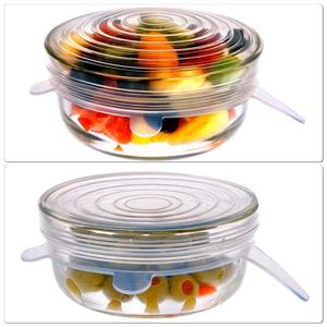 Haute Qualité Silicone Couvercles Stretch Frais <span class=keywords><strong>de</strong></span> Maintien Alimentaire Étirable <span class=keywords><strong>Film</strong></span> Couverture <span class=keywords><strong>de</strong></span> Joint, Sécurité-SANS BPA - Product Image 4