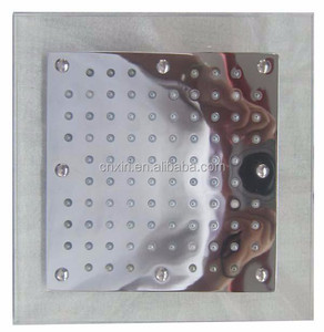 Cabezal de <span class=keywords><strong>ducha</strong></span> LED de 3 colores con cambio de temperatura del agua de lluvia, cuadrado, rociador superior PMMA, no necesita LS-01 de batería - Product Image 6