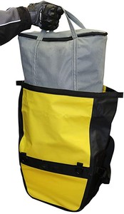 Borsa valigetta moto 600d PVC avventura moto borsa posteriore in pelle borsa da sella per moto giallo PU impermeabile
