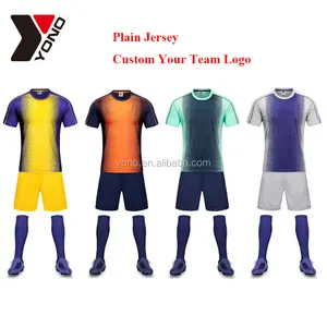 Jersey Multi-warna Polos Set Logo Kustom Seragam Sepak Bola Terbaik Desain Penjualan Laris Grosir Produsen Olahraga Seragam Sepak Bola