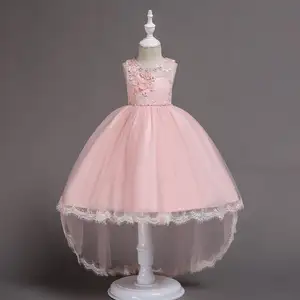 Hao Gaun Putri Bayi, Baju Piano Anak Perempuan Gaya Eropa dan Amerika, Baju Performa Tuan Rumah, Baju Bunga Anak Perempuan, Baju Rok Mesh