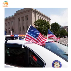 China wholesale American mini car window flag diplomatic car flag