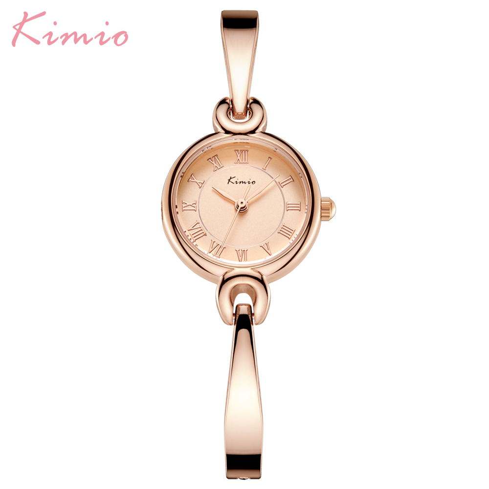 KIMIO Brand Ladies Watches Rose Gold Bracelet Women Quartz Wrist Watch for  Lady