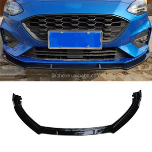 Grembiule per Spoiler con labbro anteriore 3 pz/set per Ford Focus <span class=keywords><strong>2019</strong></span> + ABS Carbon Look nero testa testa mentoniera - Product Image 2