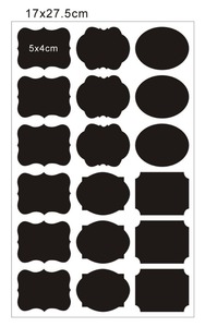 Die Cut Black Waterproof Reusable PVC Chalkboard Stickers,New Cheap Shaped Blackboard <strong>Pantry</strong> Sticker <strong>Labels</strong> - Product Image 5