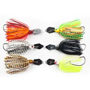 10cm17g beard lure metal jig buzzbait fishing lure fishing wholesale spinnerbait spinner bait skirts