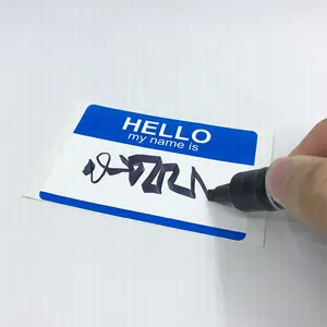 Mobiele telefoon Afdrukken Fabriek Blauwe Hello mijn naam is Graffiti Vinyl Eierschaal Sticker