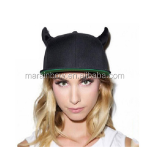 2021 mode Hommes Femmes Os Snapback Gorras Tableau Blanc Petit Diable Cornes Oreilles chapeau Hip-Hop - Product Image 1