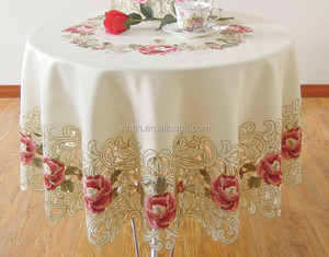 थोक कशीदाकारी <span class=keywords><strong>tablecloths</strong></span>, कस्टम-मेड भोज <span class=keywords><strong>tablecloths</strong></span> विभिन्न डिजाइनों के साथ. - Product Image 3