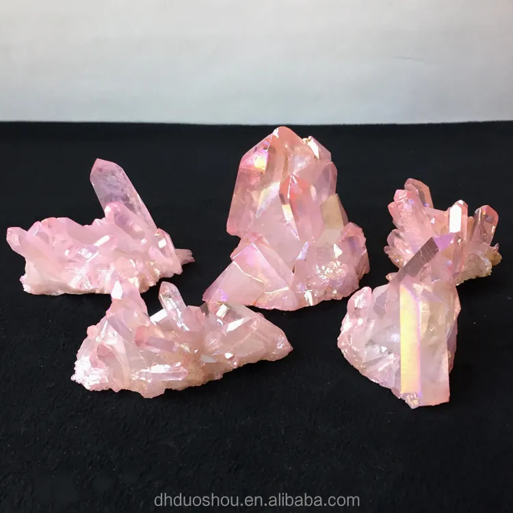 Kumpulan Kristal Alam Grosir Quartz Aura Quartz Malaikat Aura Warna-warni