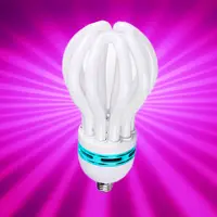 Ampoule Lotus à économie d'énergie, lampe fluorescente CFL, 85 w, belle fleur