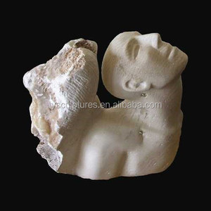 Белый Мраморный знаменитый античный художественный обнаженный мужской бюст с головой льва - Product Image 6