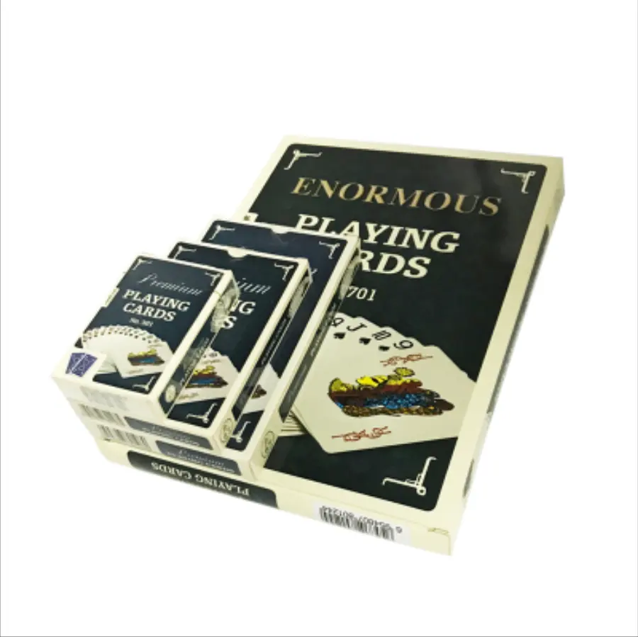 Cartas de tamanho jumbo de poker/tamanho especial poker/cartas de jogo personalizadas