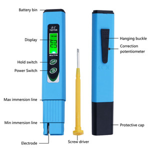 เครื่องวัดค่า <span class=keywords><strong>EC</strong></span> รุ่นใหม่ <span class=keywords><strong>EC</strong></span>-<span class=keywords><strong>963</strong></span> แบบดิจิตอล LED สำหรับระบบไฮโดรโปนิกส์ สระว่ายน้ำ และตู้ปลา พร้อมระบบปรับอุณหภูมิอัตโนมัติ (ATC) เครื่องมือตรวจสอบคุณภาพน้ำ - Product Image 4