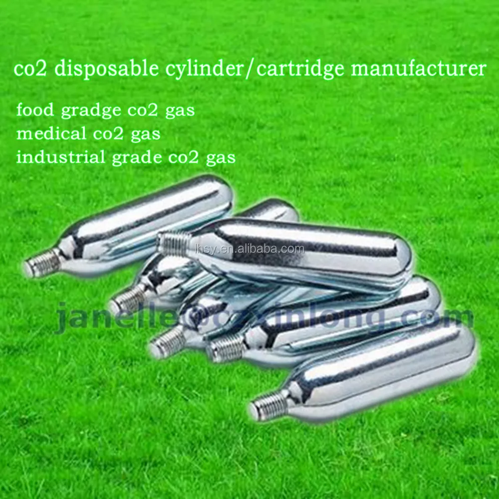 Groothandel Lage Prijs Goede Kwaliteit 33G 60G 38G Co2 Gas Cilinder Cartridge Voor Reddingsvest Band Reparatie tool Kit