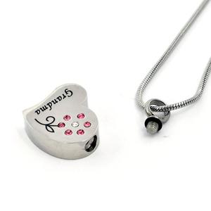 Collier de bijoux de crémation Bijoux commémoratifs pour femmes-Collier <span class=keywords><strong>d</strong></span>'urne de crémation de fleurs <span class=keywords><strong>d</strong></span>'<span class=keywords><strong>oeillet</strong></span> pour les cendres <span class=keywords><strong>d</strong></span>'un être cher - Product Image 3