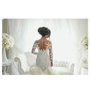 Hongkong Love Season Illusion fruncido vestido de novia fabricación - Product Image 3