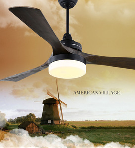 Rắn lưỡi gỗ với ánh sáng LED chúng tôi làng phong cách, AC Đồng động cơ điều khiển từ xa hoặc tường điều khiển quạt trần - Product Image 2