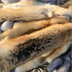 ALICEFUR High Quality Luxury Fox Skin Real Genuine Natural Golden Island Fox Fur Pelt For Sale