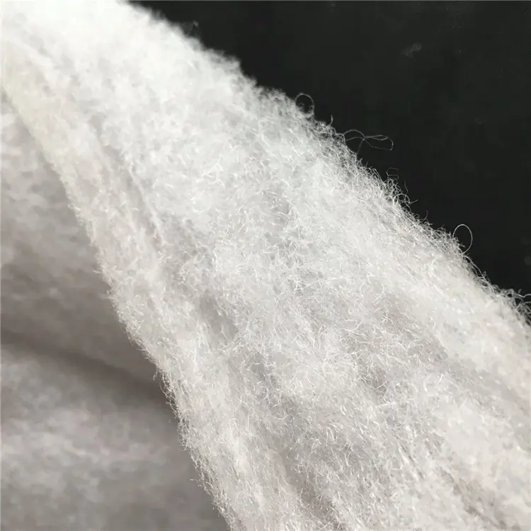 Guata textil de polirelleno, fibra suave de algodón no tejido, guata de celulosa para muebles y prendas