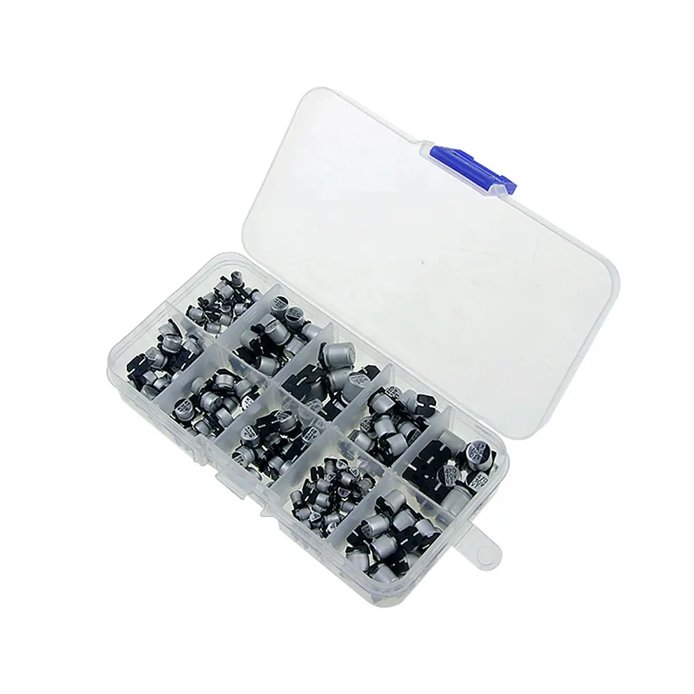 Kit surtido de condensadores electroliticos SMD, 10 valores, 200 unidades