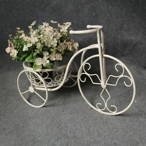 प्राचीन साइकिल फूल बोने की मशीन खड़े हो जाओ धातु शिल्प