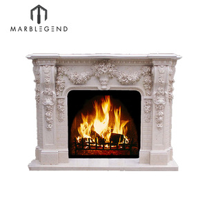 Marble Fireplace Mantel Factory Sale Christmas Indoor Used Marble Fireplace Mantel