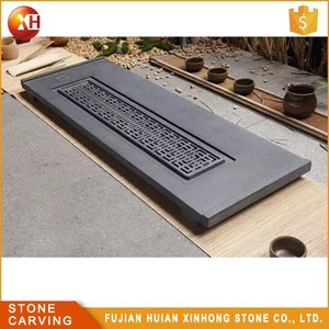 Gros Belle Servir Carve Rond <span class=keywords><strong>Pierre</strong></span> Plateau de Thé - Product Image 4
