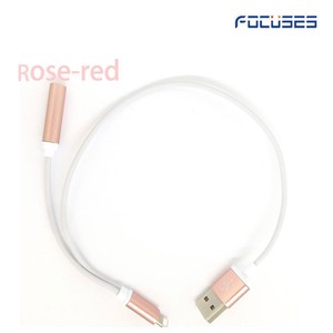 3 en 1 USB cable de datos de carga rápido y 8 Pin Audio Adaptador convertidor de auriculares para <span class=keywords><strong>el</strong></span> iPhone 7/7 más - Product Image 3