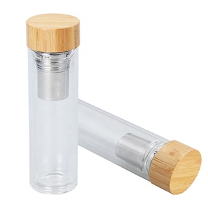 Productos Más Vendidos <span class=keywords><strong>2022</strong></span> en EE. UU. Botella <span class=keywords><strong>de</strong></span> Té <span class=keywords><strong>de</strong></span> Vidrio <span class=keywords><strong>de</strong></span> Borosilicato Alto con Tapa <span class=keywords><strong>de</strong></span> Rosca <span class=keywords><strong>de</strong></span> Bambú - Product Image 2