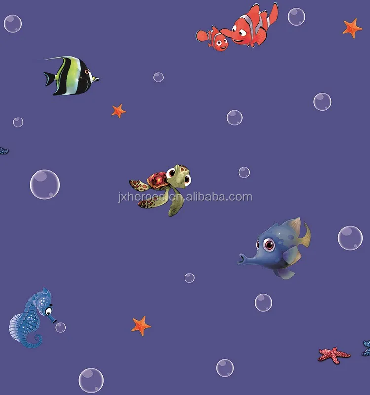 Tìm Kiếm Hình Nền Hoạt Hình Nemo Không Dệt Cho Phòng Trẻ Em