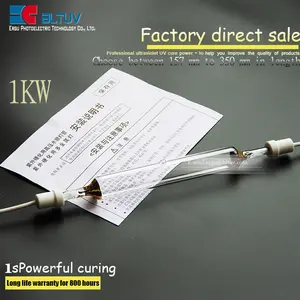 1KW uv đèn thủy ngân cao áp ống cao áp thủy ngân đèn uv chữa ánh sáng khô lò ánh sáng đèn uv chữa đèn