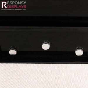 Hai mặt bằng gỗ Acrylic Countertop hiển thị đứng cho chai nước hoa phong cách nghệ thuật bán lẻ Showcase kệ cho mỹ phẩm cửa hàng - Product Image 6