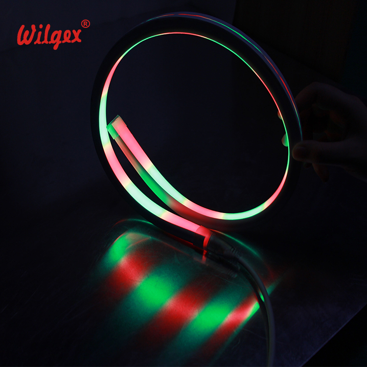 Neon LED Rope Light Vale Party Bar KTV Building DIY Sign Decor Outdoor 18x16mm Dynamic Pixel RGB