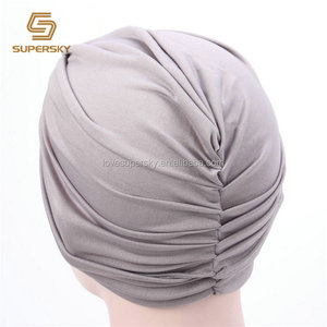 Custom cheap new breed least wholesale Women fashion bow turban hat - Product Image 2