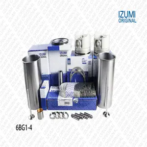 PEARL IZUMI BAN ĐẦU 4BG1 6BG1 xi lanh Liner Kit với 4 Piston Nhẫn đối với ISUZU động cơ
