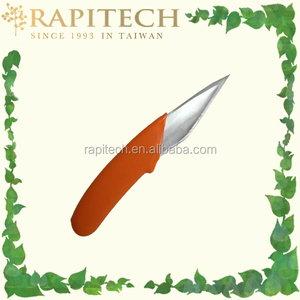 Couteau de jardin multifonctionnel RAPITECH GA075 de haute qualité, lame en acier inoxydable super tranchante orange, avec manche recouvert de PVC - Product Image 5