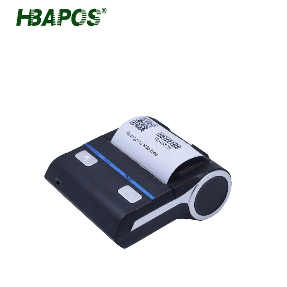 Mini A4 Blueteeth Ontvangst Printer HBA-8002 Draagbare Kleine Thermische Bill Printer In Pos Machine