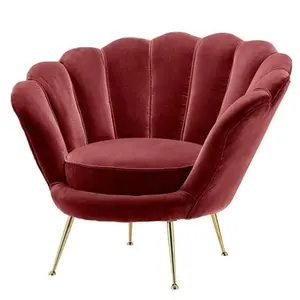 Living Room Lounge Chair New European Style Accent Living Room Velvet Single Lounge Modern Leisure Chair