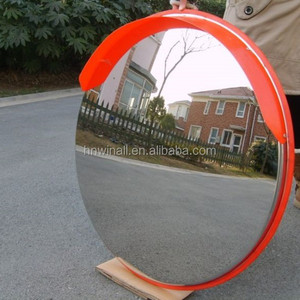 في الهواء الطلق حركة المرور دائرية البولي كربونات الفولاذ المقاوم للصدأ مرآة محدبة - Product Image 3