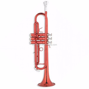 <span class=keywords><strong>Trompette</strong></span> rouge et noire avec étui, embouchure et accessoires, <span class=keywords><strong>trompette</strong></span> standard en Sib colorée <span class=keywords><strong>pour</strong></span> <span class=keywords><strong>débutant</strong></span> étudiant - Product Image 3