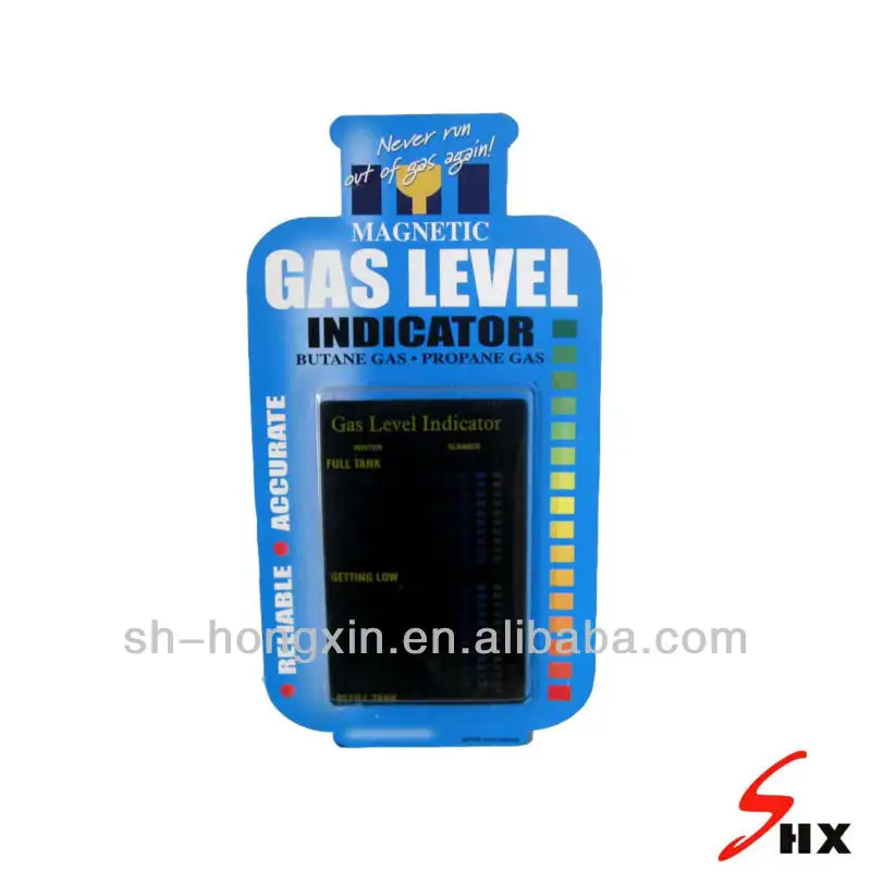 LCD film thermometer zu zeigen gas ebene größe 6.3*10cm