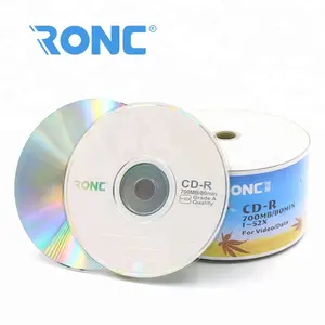 サンプル無料空のcd 52X/700mbストレージ容量印刷可能な空白のcd