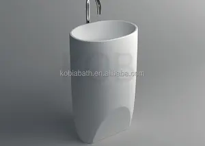 CK3009 çin üretici banyo mobilyaları engineered katı yüzey yapay taş bağlantısız lavabo